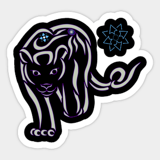 Lioness Tribal Design Sticker